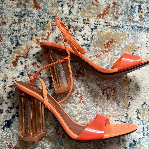 Zara high heel block sandals - Picture 2 of 3